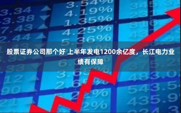 股票证券公司那个好 上半年发电1200余亿度，长江电力业绩有保障