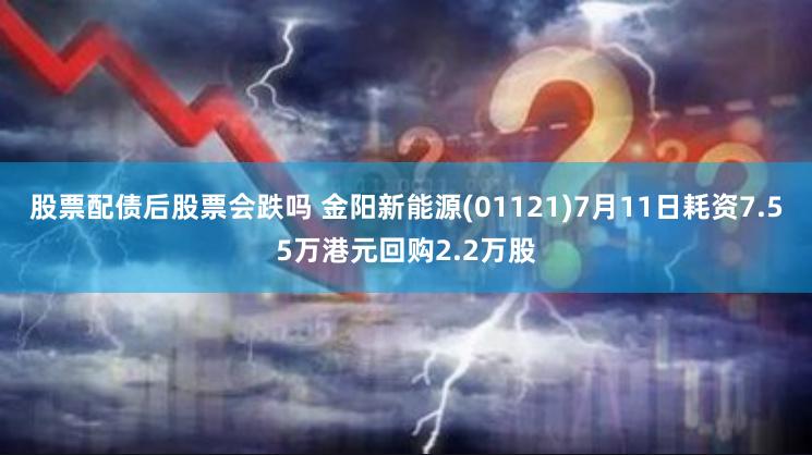 股票配债后股票会跌吗 金阳新能源(01121)7月11日耗资7.55万港元回购2.2万股