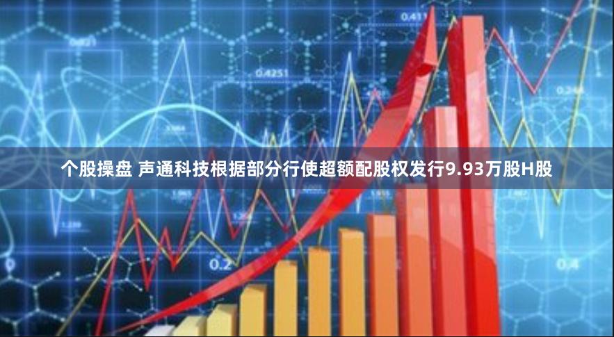 个股操盘 声通科技根据部分行使超额配股权发行9.93万股H股