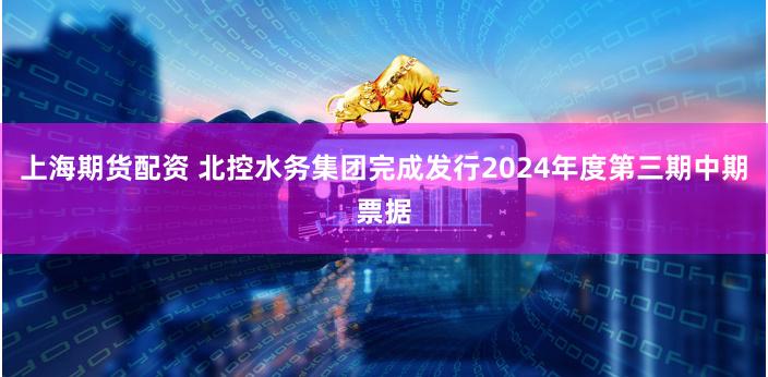 上海期货配资 北控水务集团完成发行2024年度第三期中期票据